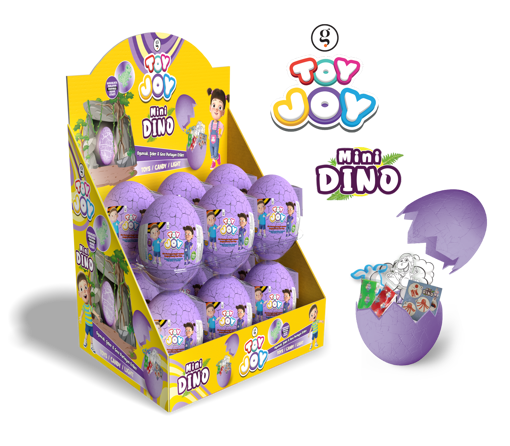 TOY JOY MINI DINO ÇATLAK YUMURTA  7GR LİLA resmi